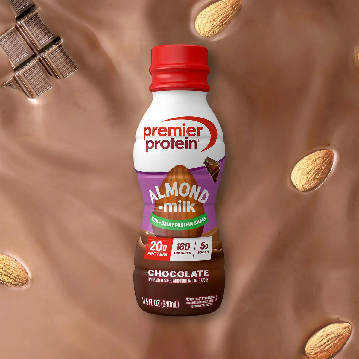 Chocolate Almondmilk Non-Dairy Protein Shake